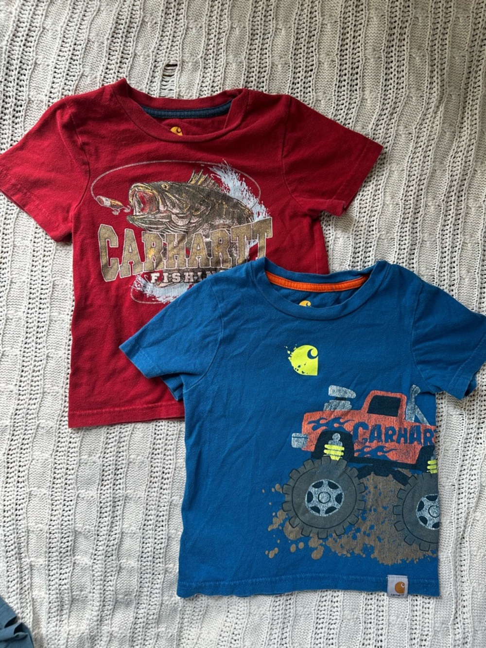 Carhartt Red & Blue Kids Graphic Tees